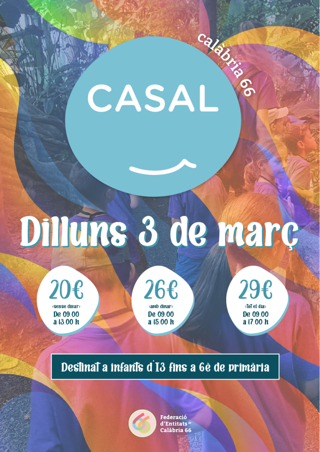 Cartell Casal Calàbria 66 pel dia 3 de Març