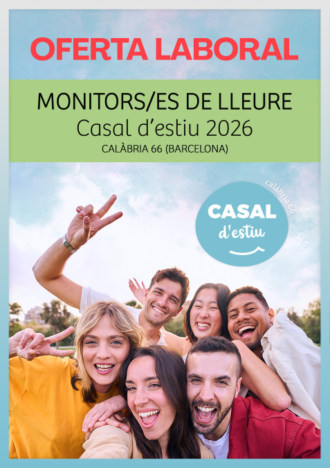 Oferta Laboral Casal d'Estiu 2026 a Calàbria 66