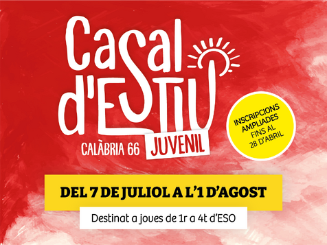 Cartell Casal Juvenil 2025 a Calàbria 66